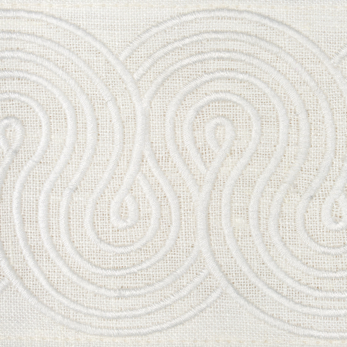 Purchase 81252 | Giraldi Embroidered Trim, Ivory - Schumacher Trim