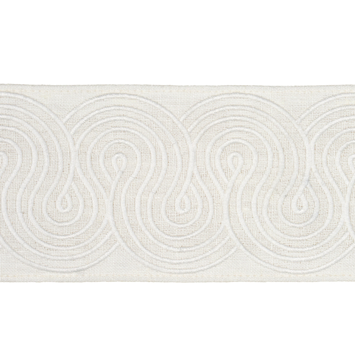 Purchase 81252 | Giraldi Embroidered Trim, Ivory - Schumacher Trim