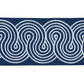 Purchase 81253 | Giraldi Embroidered Trim, White On Navy - Schumacher Trim