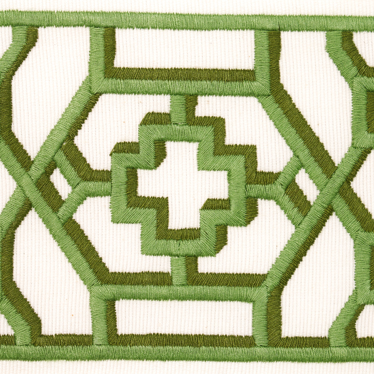 Purchase 81281 | Zanzibar Trellis Tape, Jade - Schumacher Trim