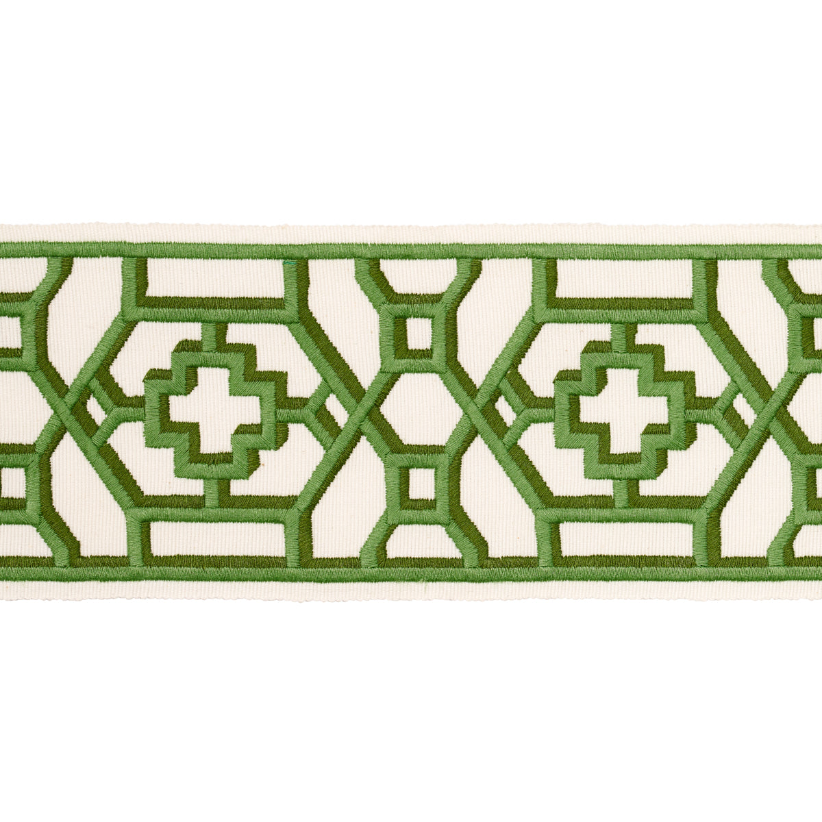 Purchase 81281 | Zanzibar Trellis Tape, Jade - Schumacher Trim