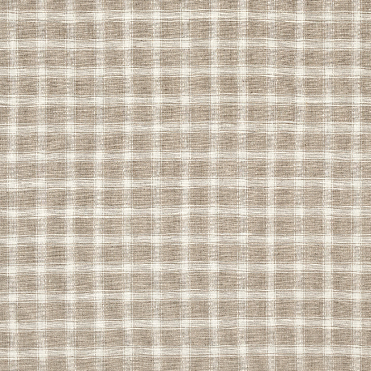 Purchase 81453 Crawford Linen Check, Flax by Schumacher Fabric