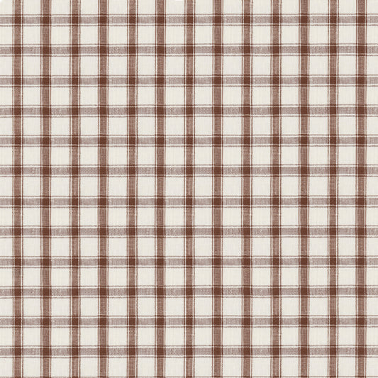 Purchase 81455 | Crawford Linen Check, Brown - Schumacher Fabric