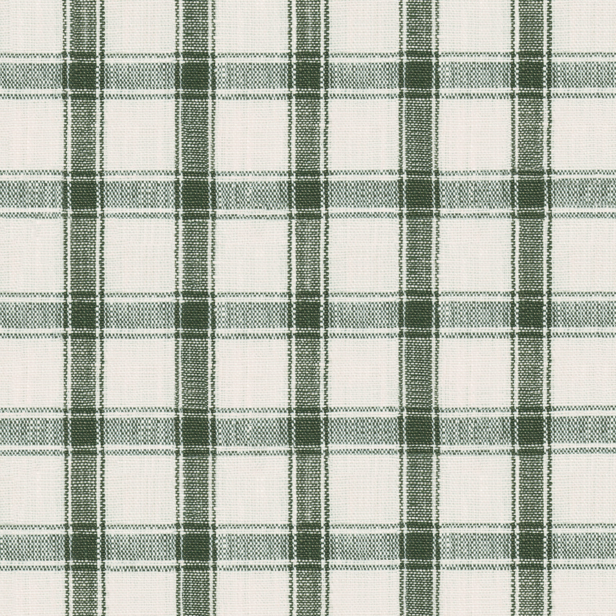 Purchase 81456 | Crawford Linen Check, Forest - Schumacher Fabric