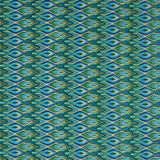 Purchase 81470 | Azulejos, Peacock - Schumacher Fabric