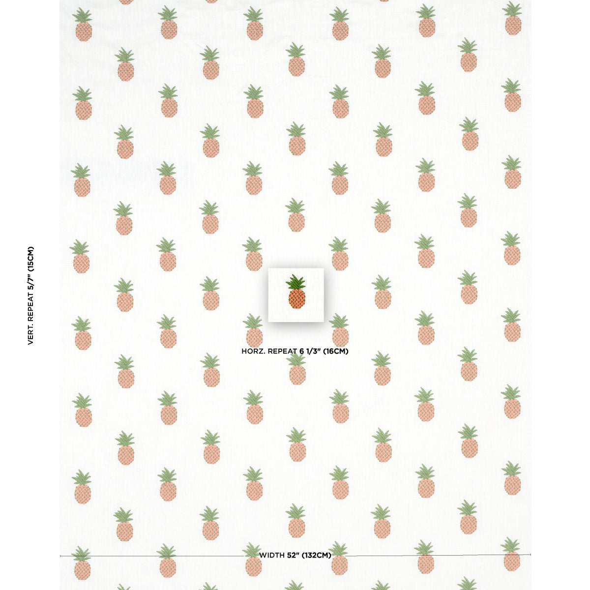 Purchase 81530 | Azulejos, Apricot On Ivory - Schumacher Fabric