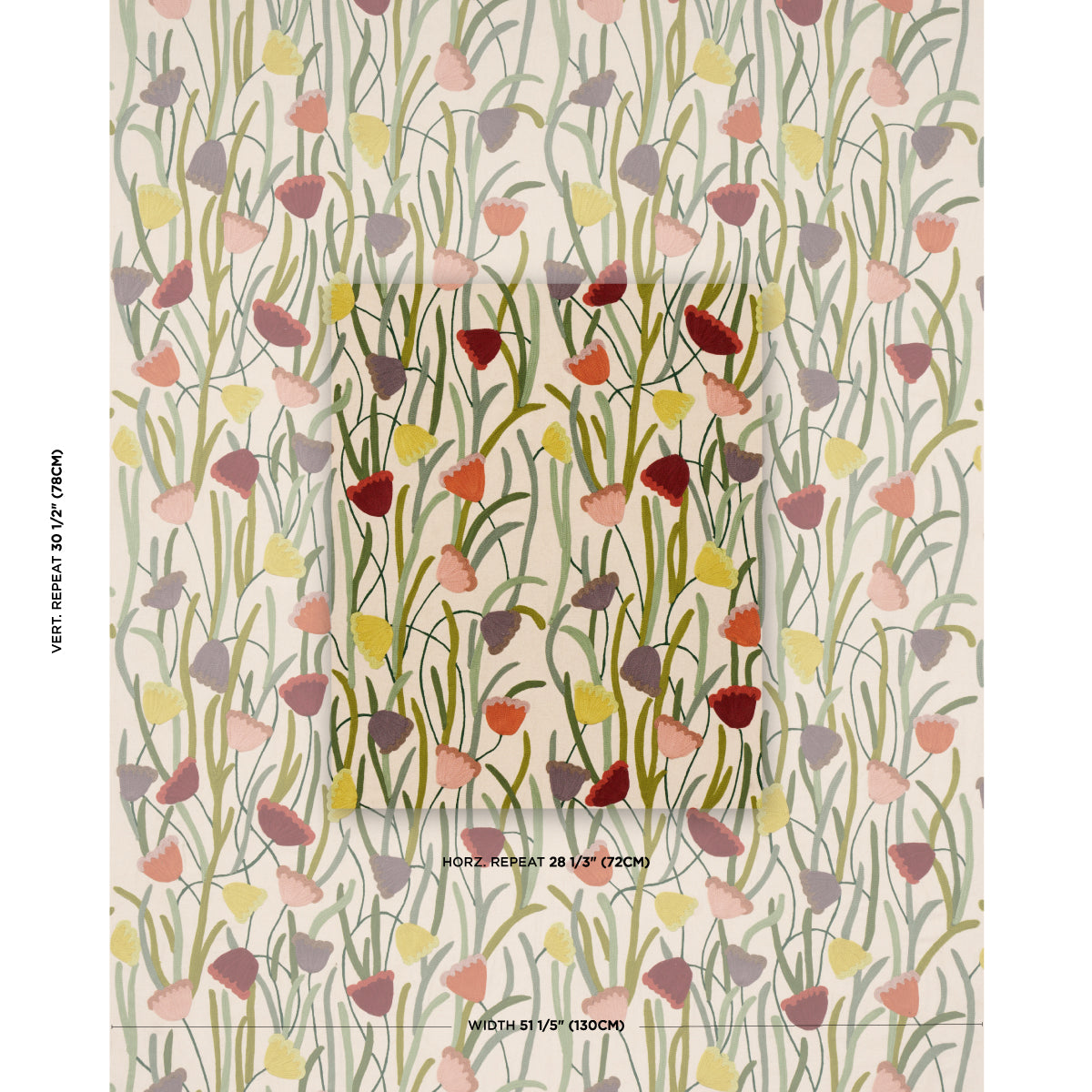 Purchase 81560 | Bouquet Toss, Multi - Schumacher Fabric