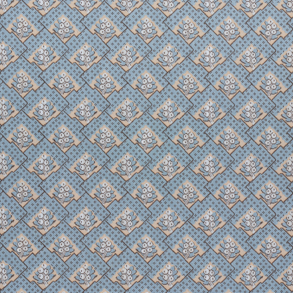 Purchase 81602 Blair Silk pingl, Worcester Blue by Schumacher Fabric