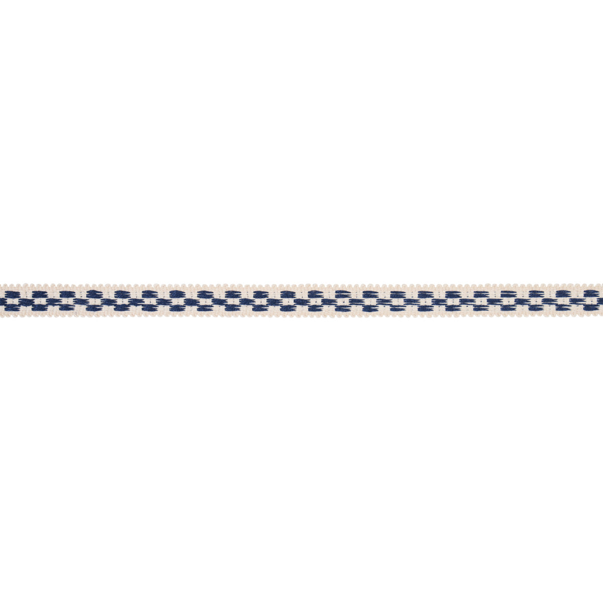 Purchase 81620 | Crawford Check Tape Narrow, Indigo - Schumacher Trim