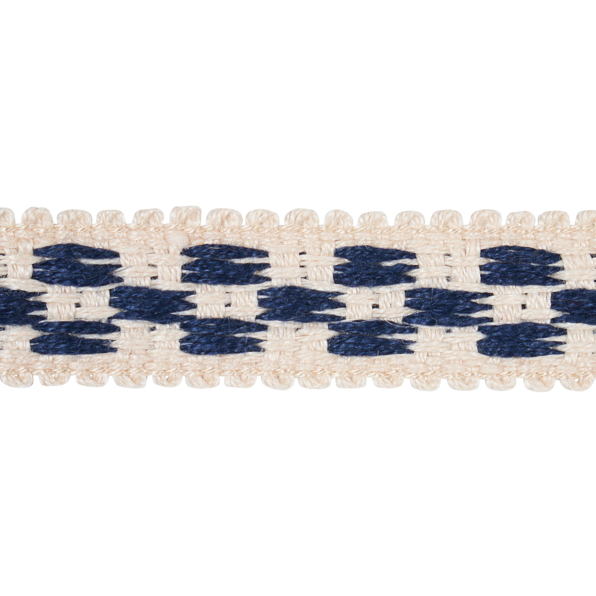 Purchase 81620 | Crawford Check Tape Narrow, Indigo - Schumacher Trim