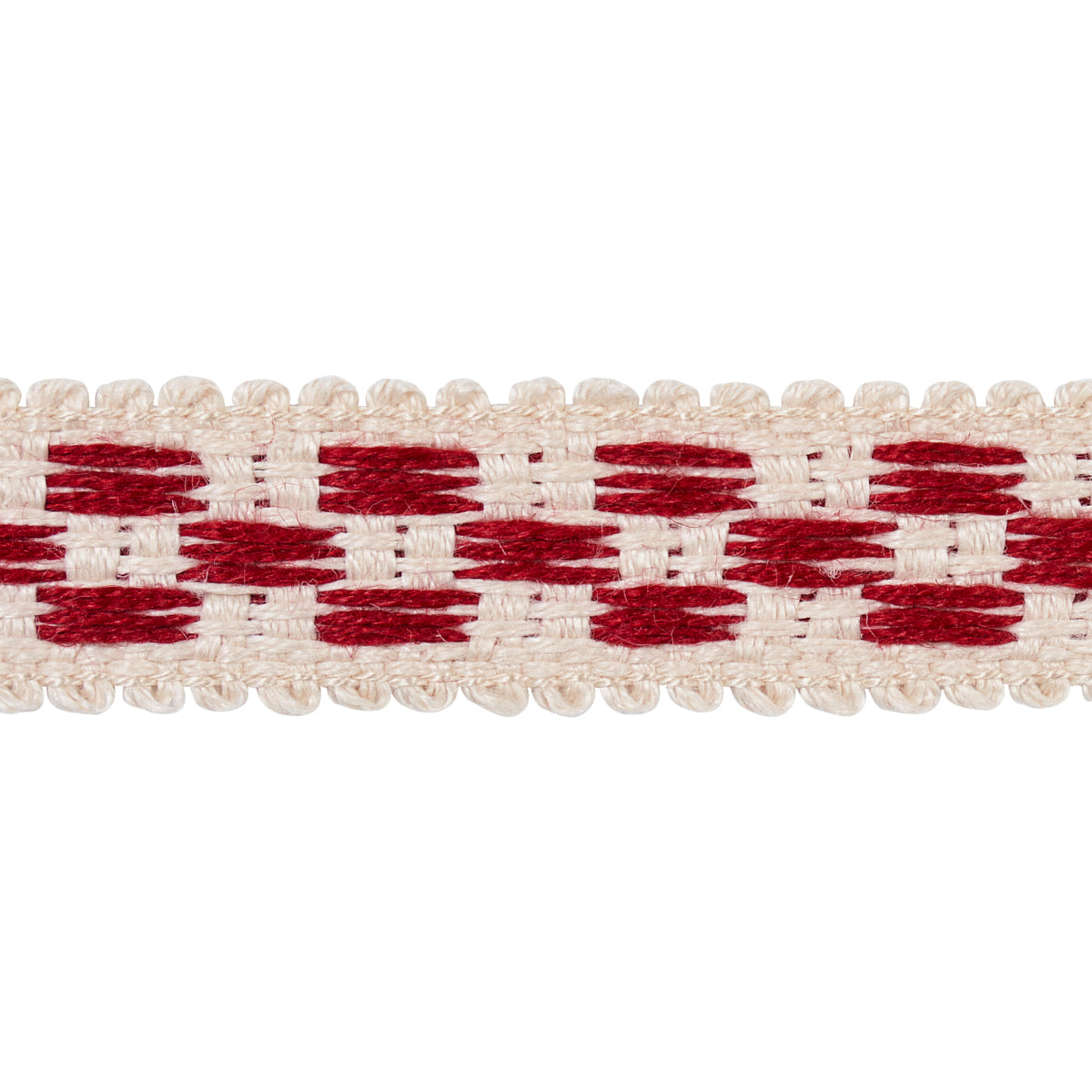 Purchase 81621 | Crawford Check Tape Narrow, Cornwallis Red - Schumacher Trim