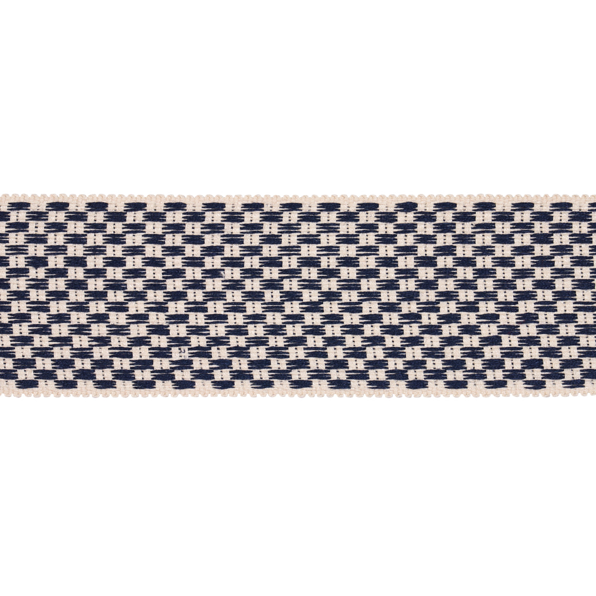 Purchase 81640 | Crawford Check Tape Wide, Indigo - Schumacher Trim