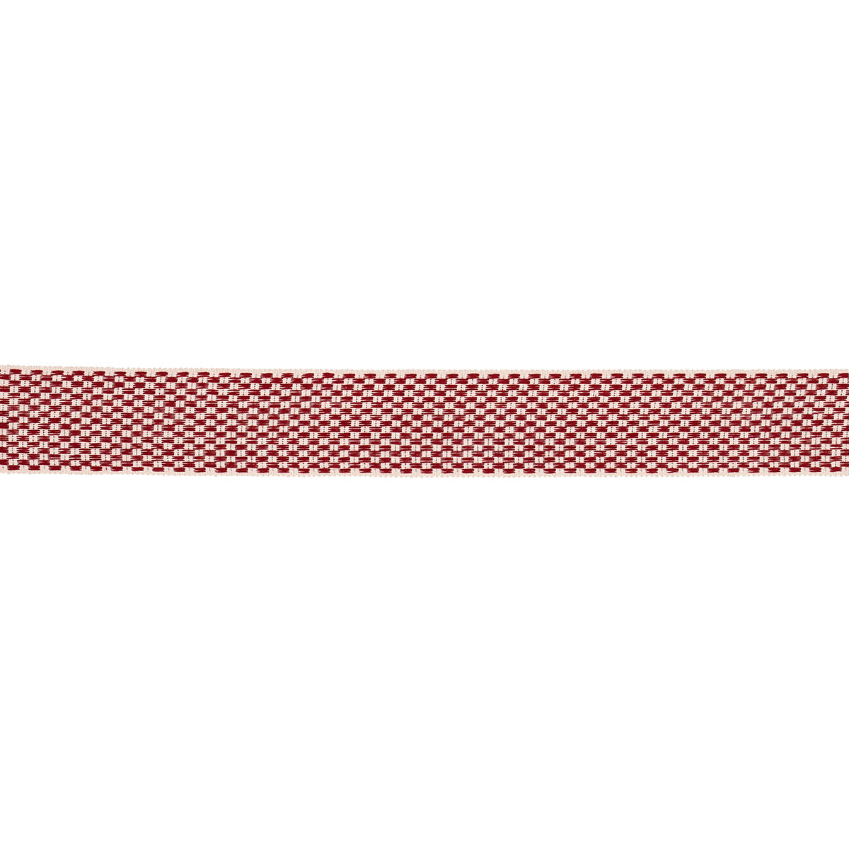 Purchase 81641 | Crawford Check Tape Wide, Cornwallis Red - Schumacher Trim