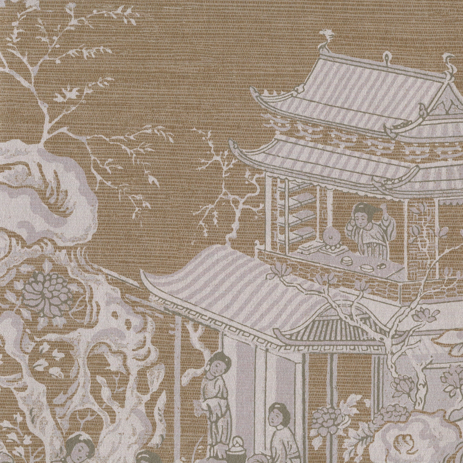 Purchase JF Wallpaper Pattern 8164 18W9071 Gold Toile Wallpaper