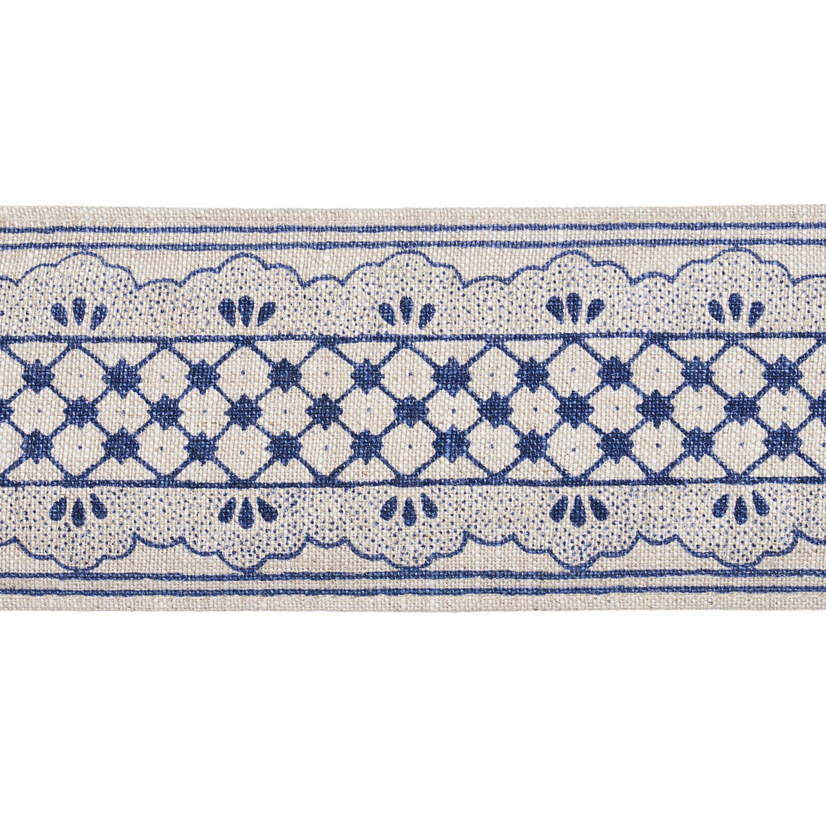 Purchase 81650 | Davison Scalloped Tape, Washington Blue - Schumacher Trim