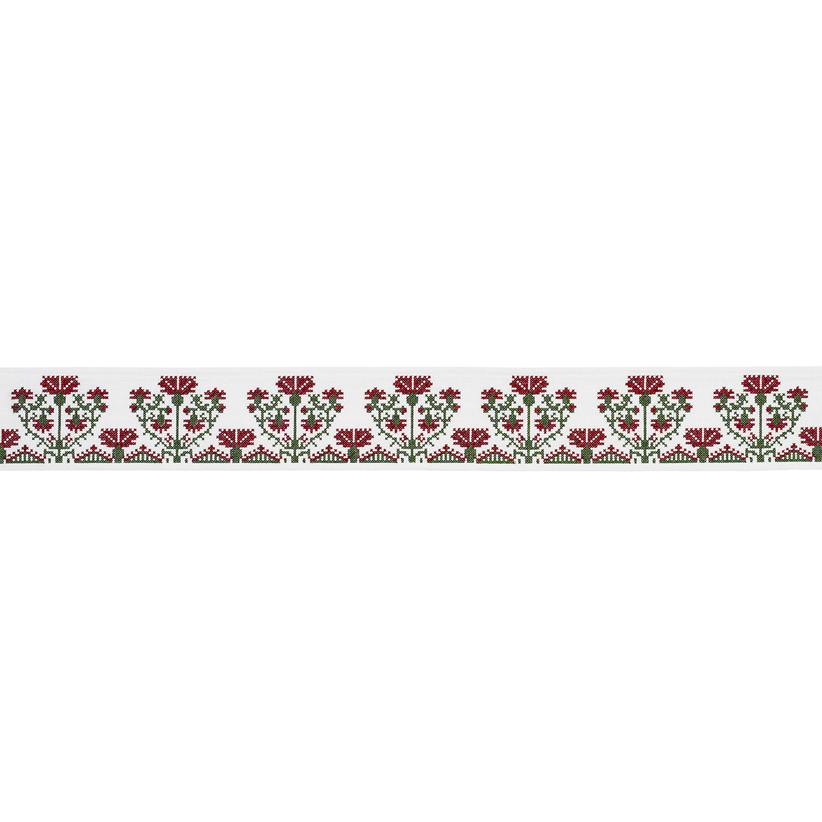 Purchase 81660 | Custis Embroidered Tape, Claret - Schumacher Trim