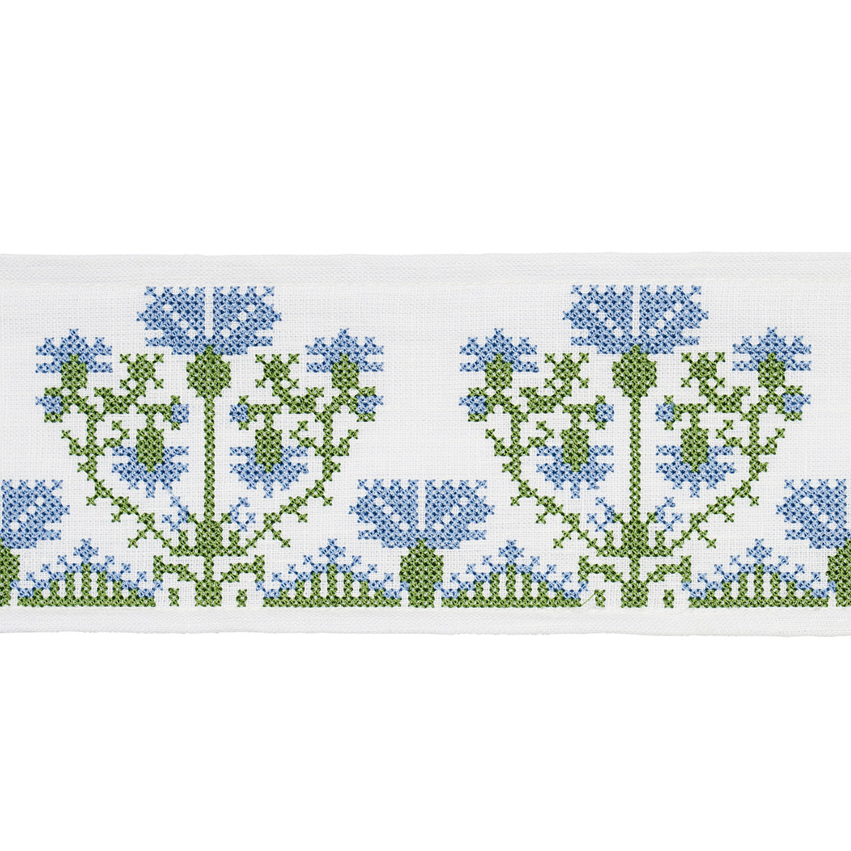 Purchase 81661 | Custis Embroidered Tape, Chesapeake - Schumacher Trim