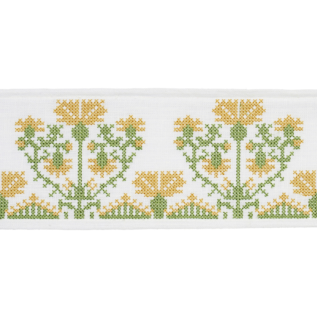 Purchase 81663 | Custis Embroidered Tape, Marigold - Schumacher Trim