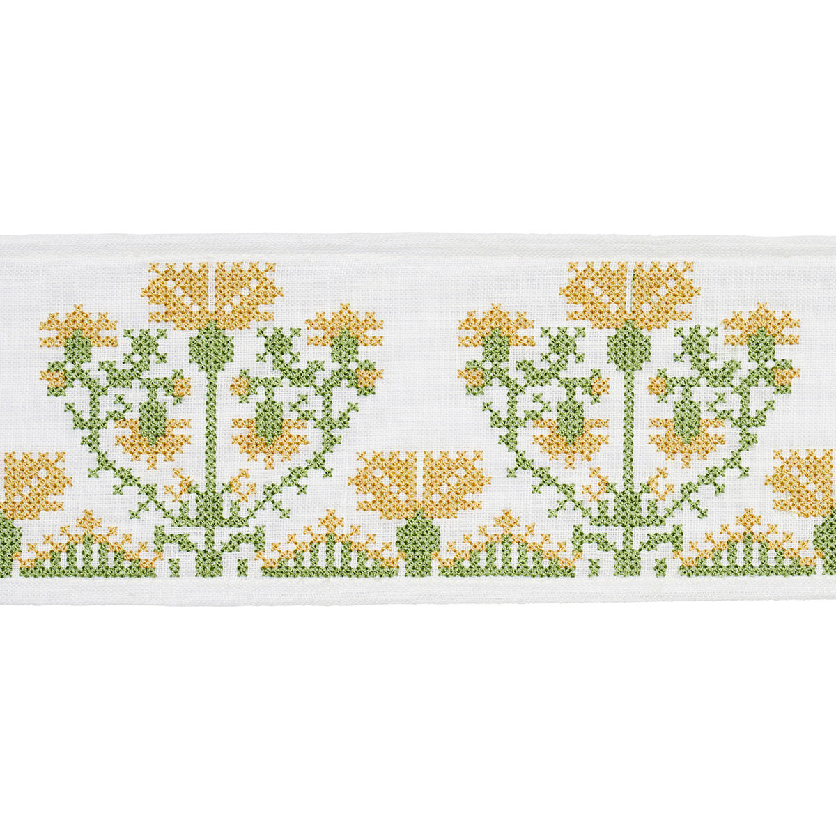 Purchase 81663 | Custis Embroidered Tape, Marigold - Schumacher Trim