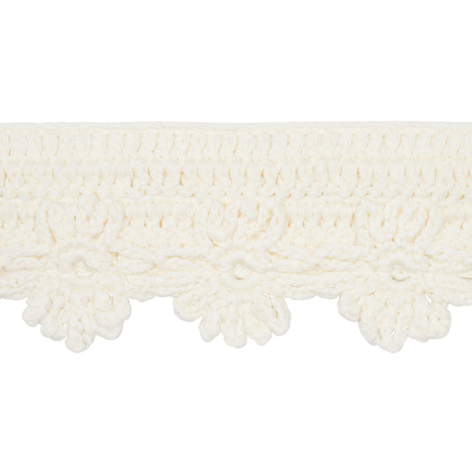 Purchase 81700 | Evelyne Crochet Trim, Ivory - Schumacher Trim