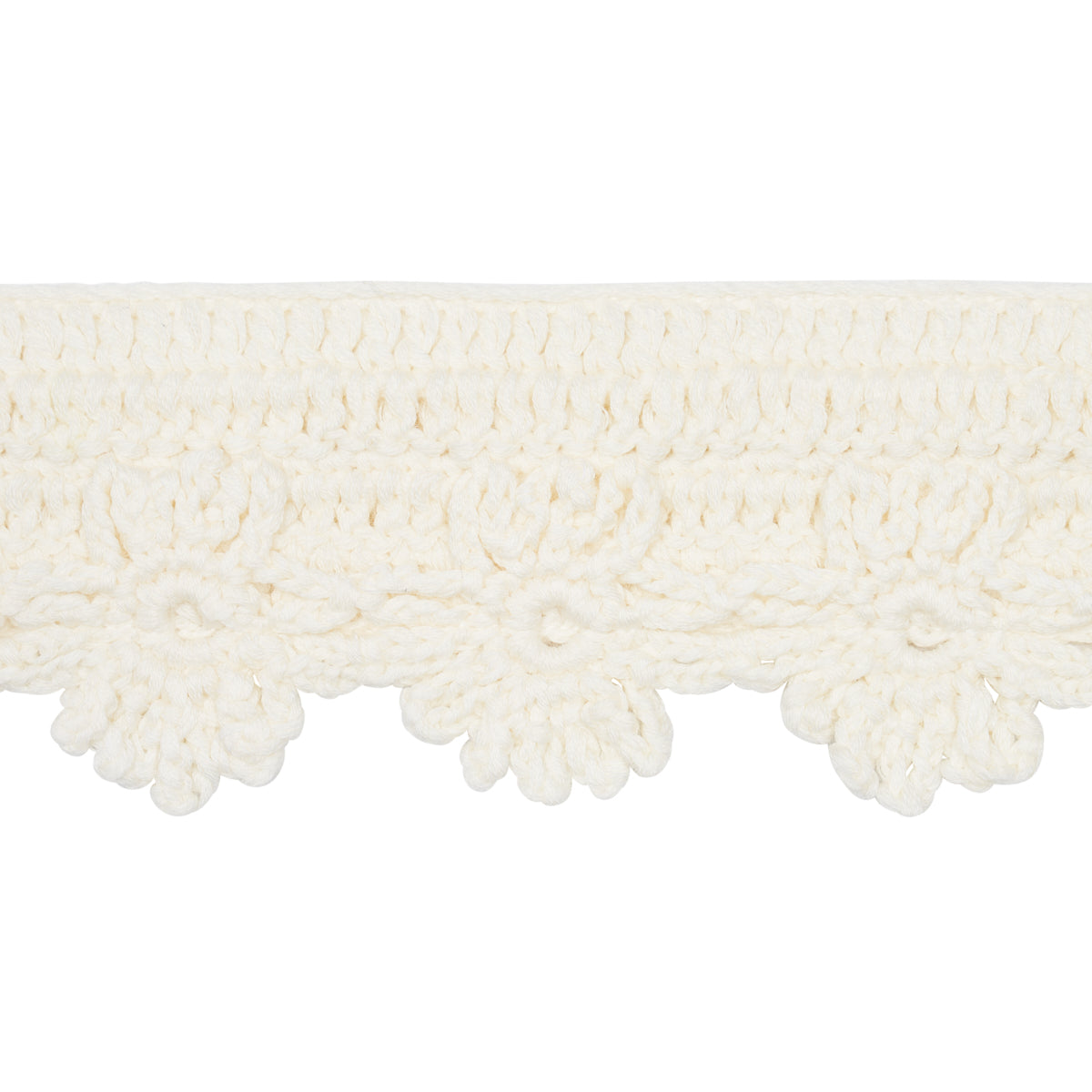 Purchase 81700 | Evelyne Crochet Trim, Ivory - Schumacher Trim