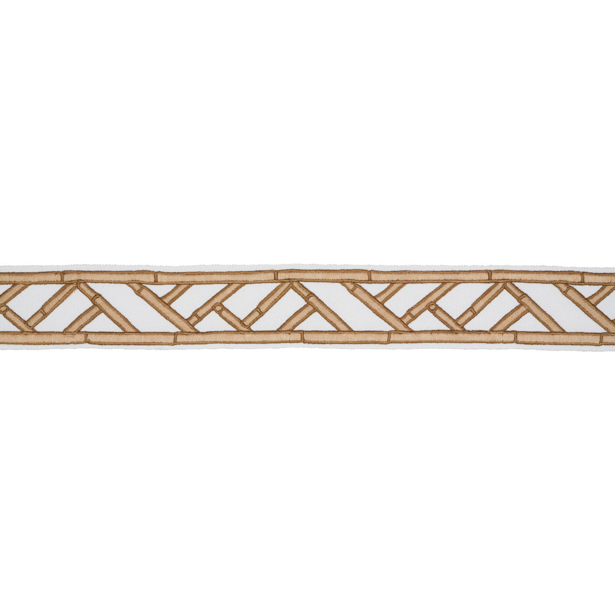 Purchase 81740 | Bamboo Trellis Tape, Sesame - Schumacher Trim