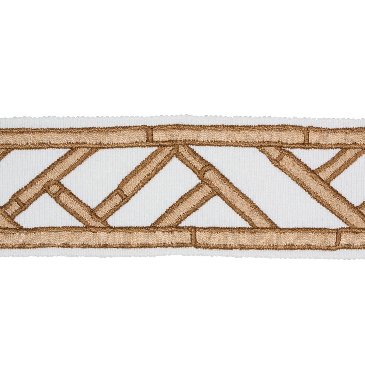 Purchase 81740 | Bamboo Trellis Tape, Sesame - Schumacher Trim