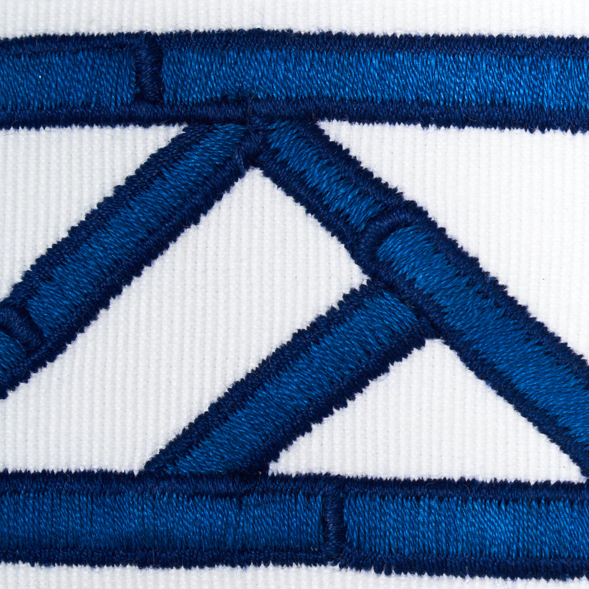 Purchase 81742 | Bamboo Trellis Tape, Blue - Schumacher Trim