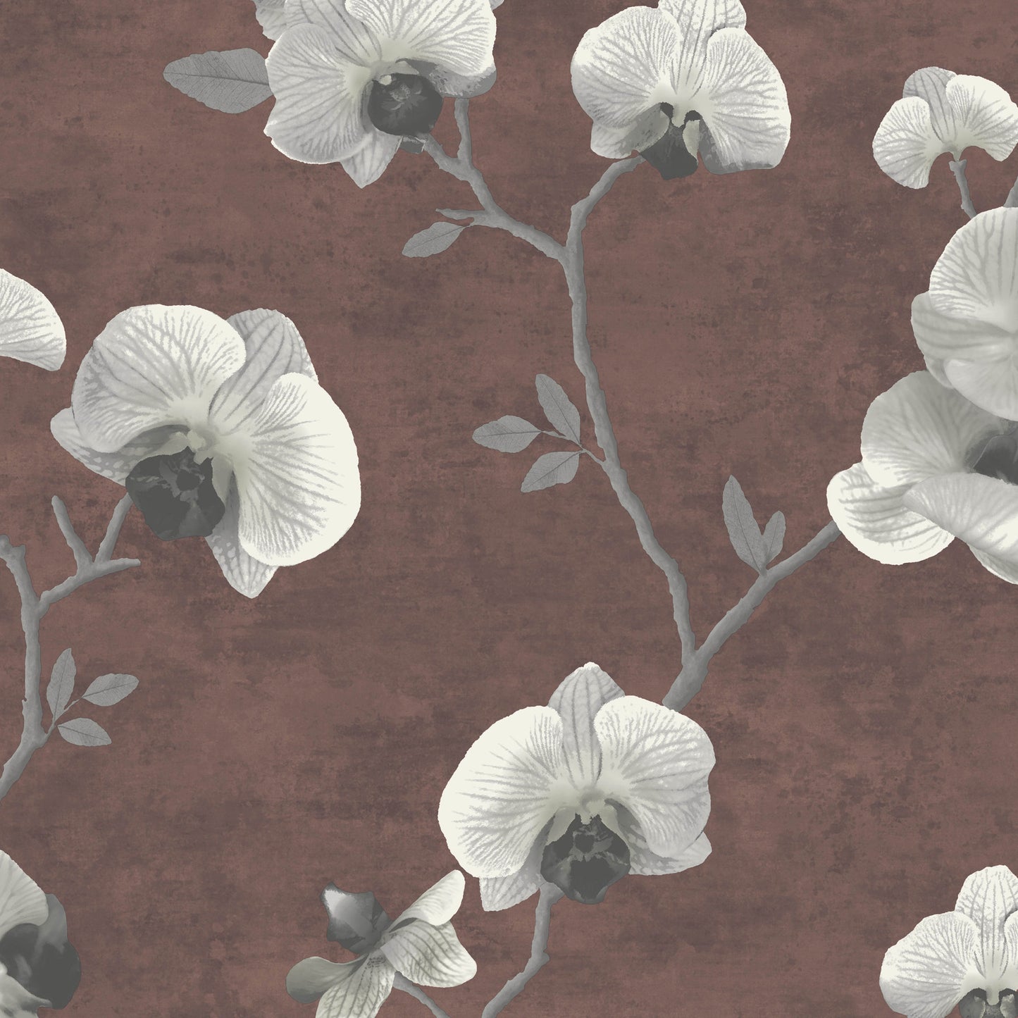 Purchase JF Wallpaper Pattern# 8175 49W9091 Brown Floral Wallpaper