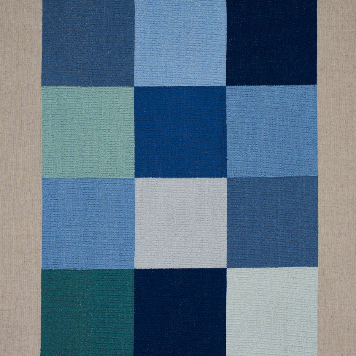 81831 embroidered tile blue schumacher fabric