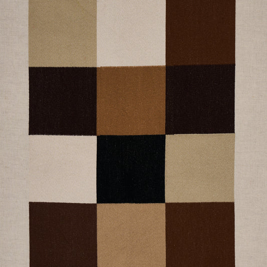 81833 embroidered tile strong neutral schumacher fabric