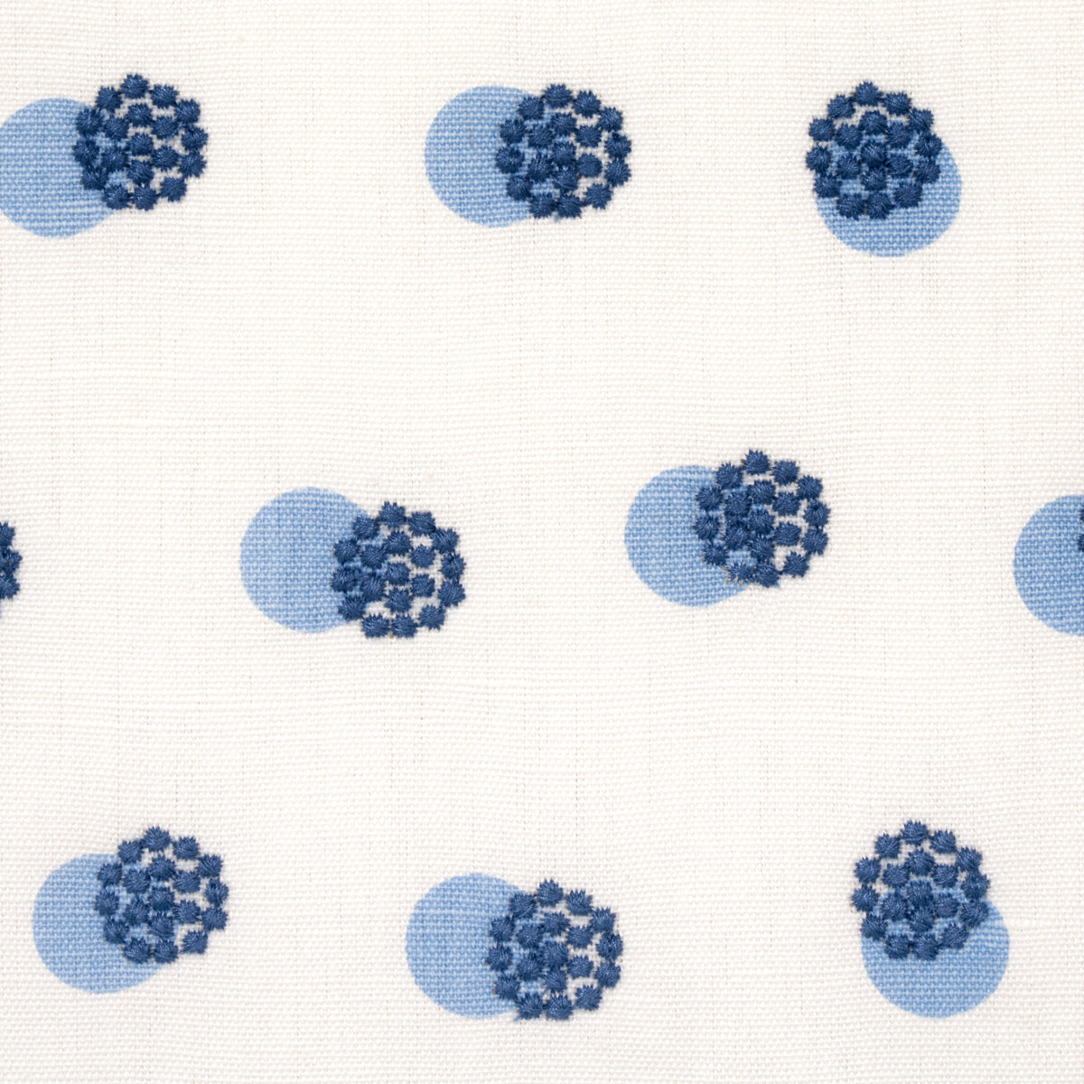 Purchase 81841 | Bouquet Toss, Blue On Ivory - Schumacher Fabric