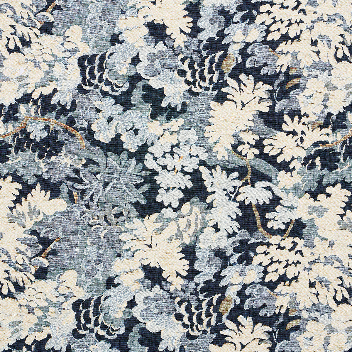 Purchase 81851 | Bouquet Toss, Blue - Schumacher Fabric