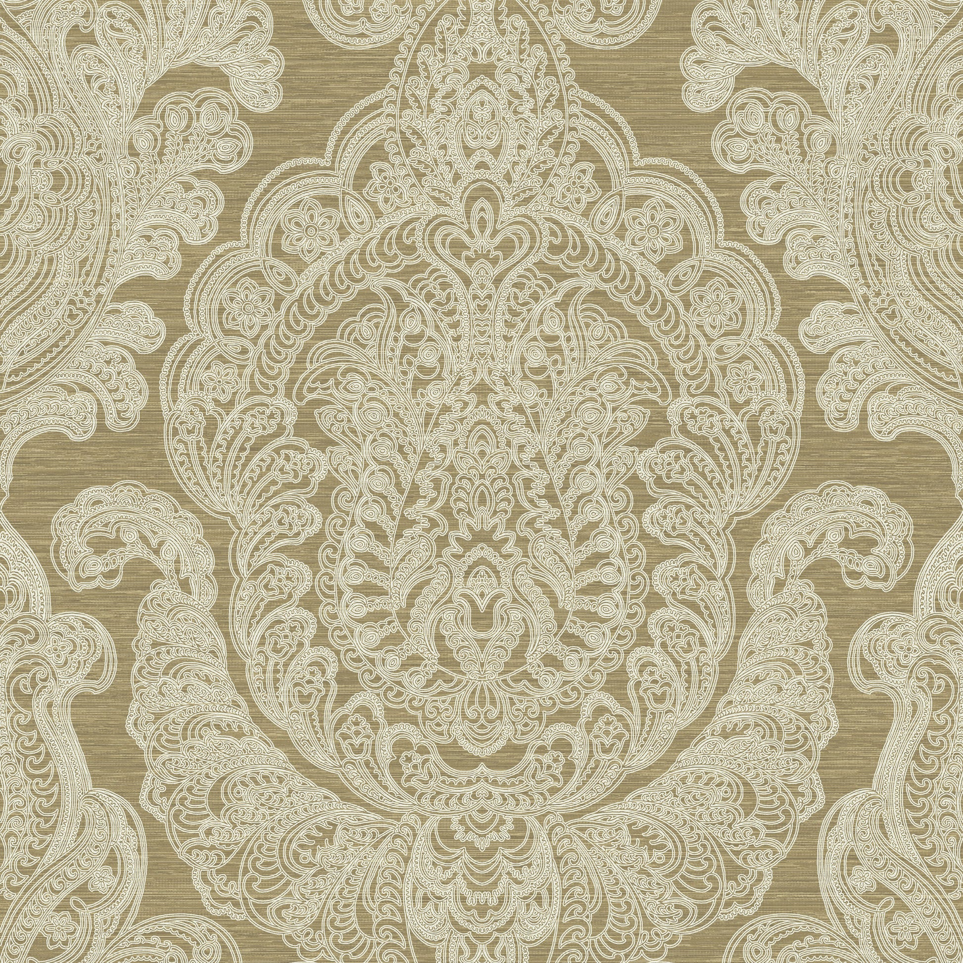 Purchase JF Wallpaper Pattern number 8192 19W9081 Gold Damask Wallpaper