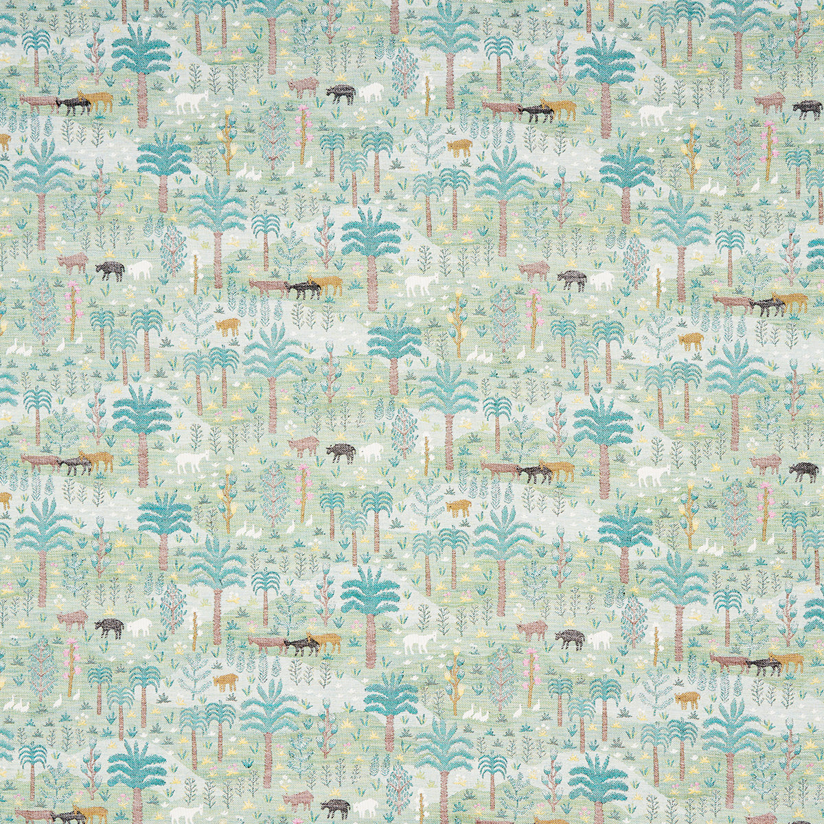 Purchase 81960 Las Colinas Scenic Tapestry, Green by Schumacher Fabric