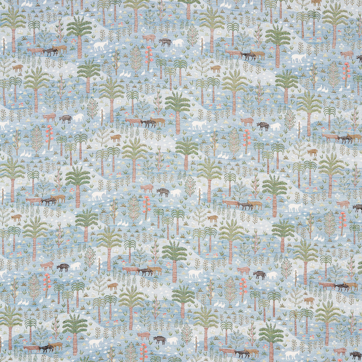 Purchase 81961 Las Colinas Scenic Tapestry, Blue by Schumacher Fabric