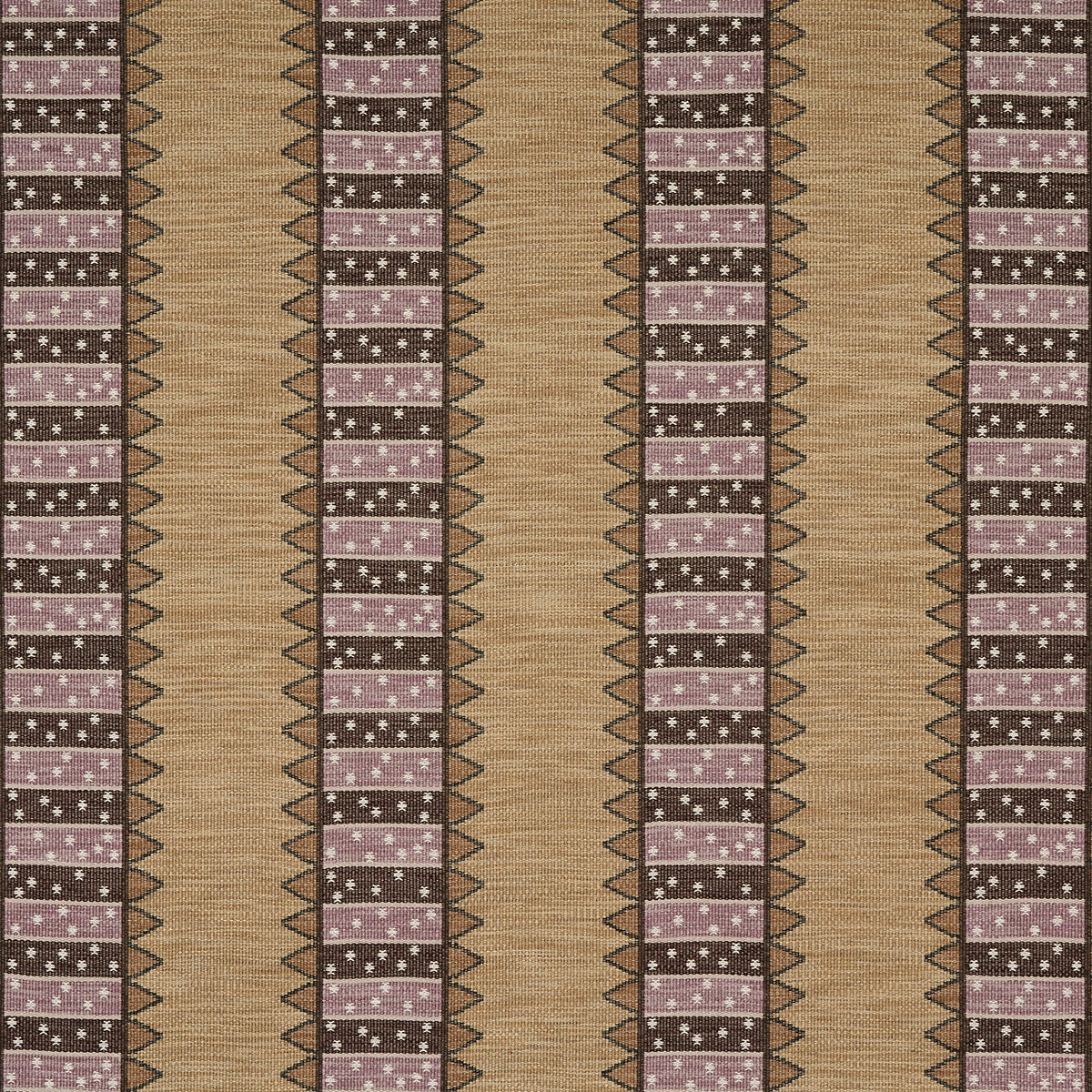 Purchase 81981 Noor Kilim Stripe, Aubergine by Schumacher Fabric