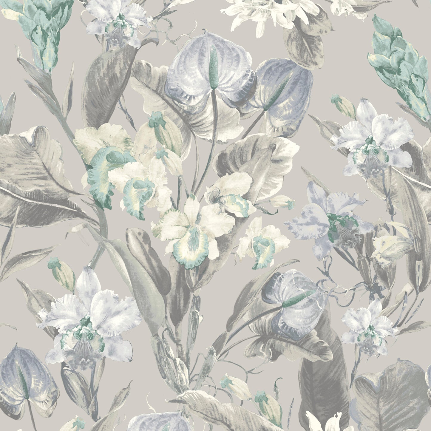 Purchase JF Wallpaper Pattern 8202 64W9321 Black Floral Wallpaper