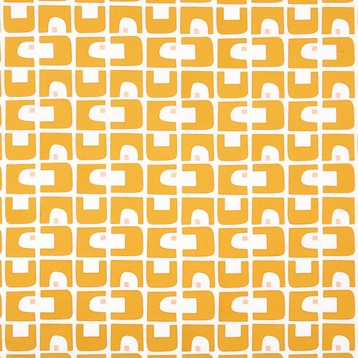 Purchase 82033 Den Appliqu, Ochre by Schumacher Fabric