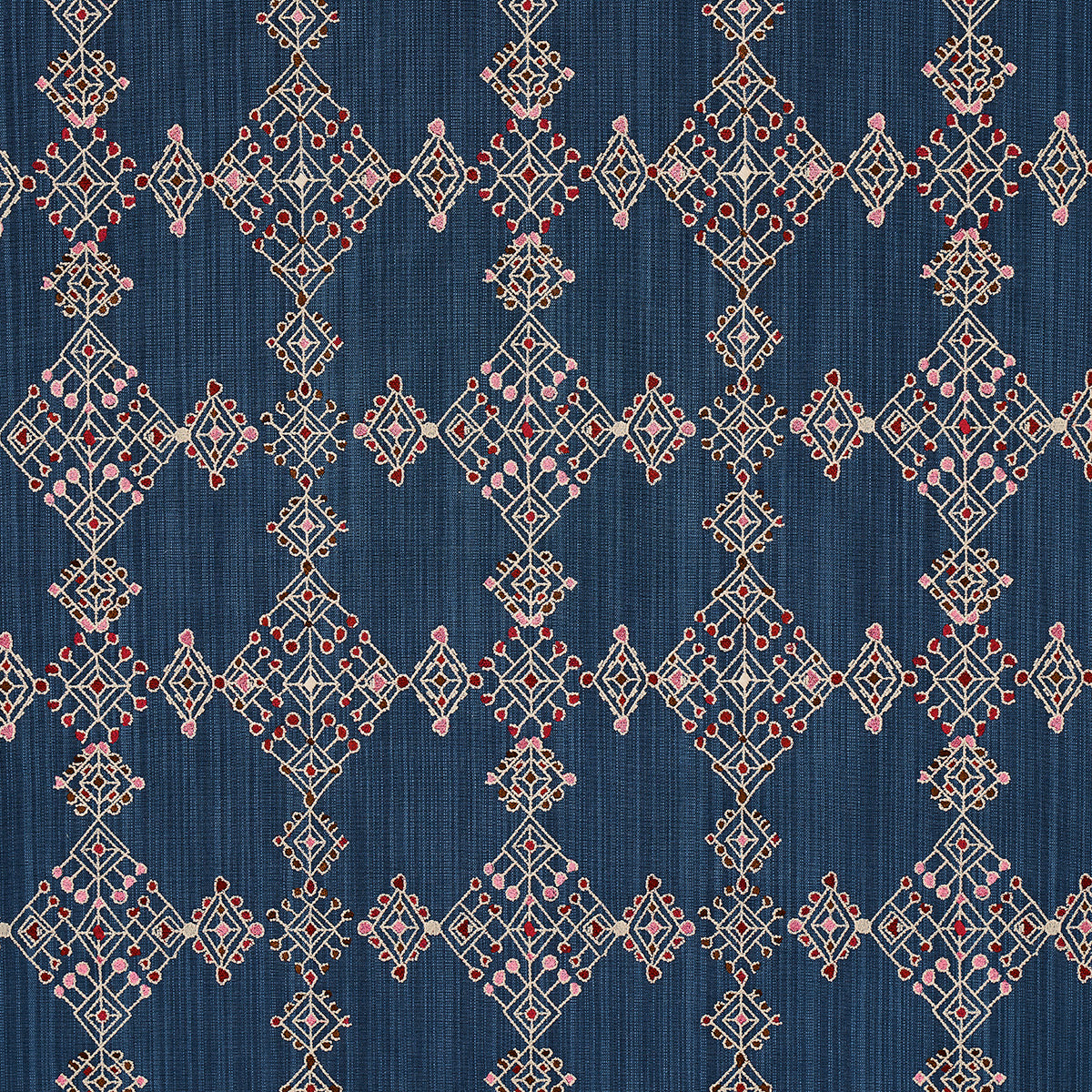 Purchase 82081 | Azulejos, Indigo - Schumacher Fabric