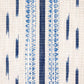 Purchase 82110 | Mirza Ikat Stripe, Blue On Natural - Schumacher Fabric