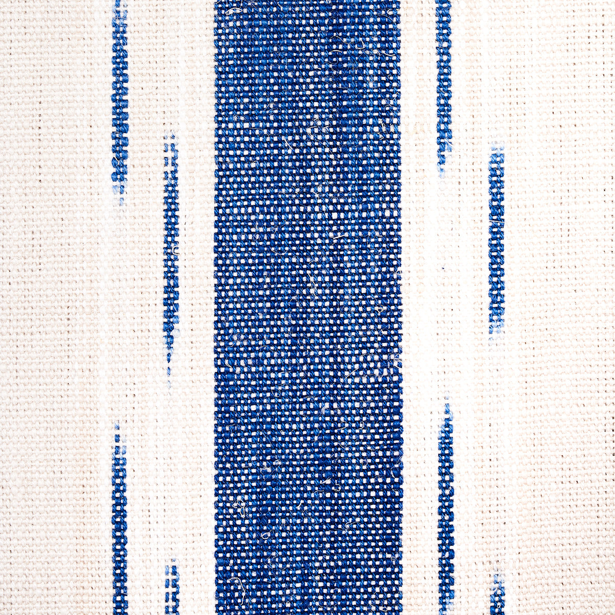 Purchase 82110 | Mirza Ikat Stripe, Blue On Natural - Schumacher Fabric