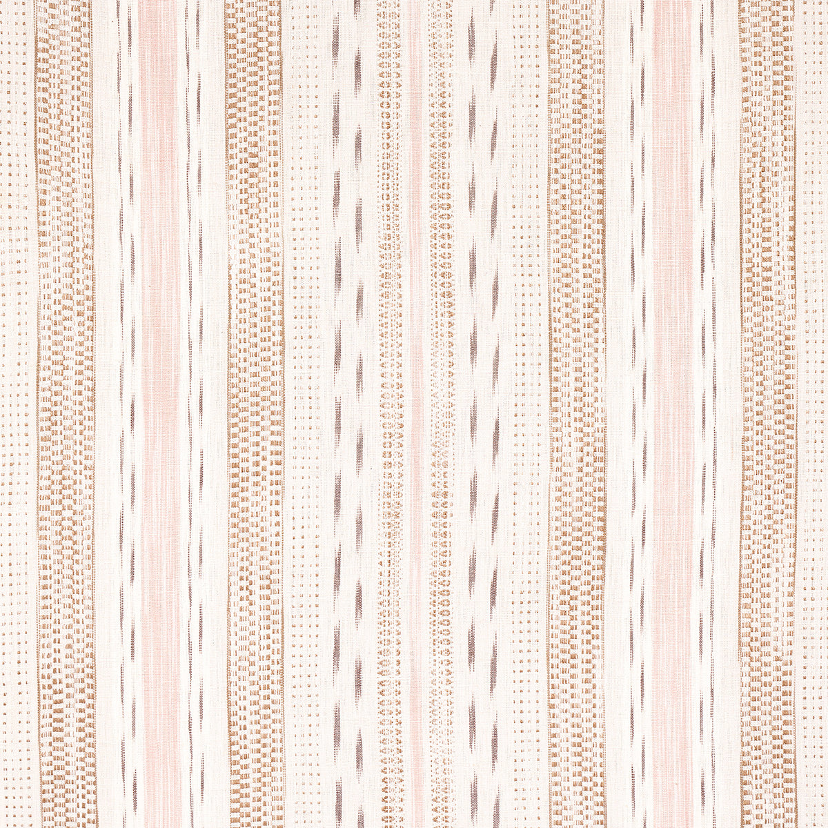 Purchase 82111 Mirza Ikat Stripe, Blush On Natural by Schumacher Fabric