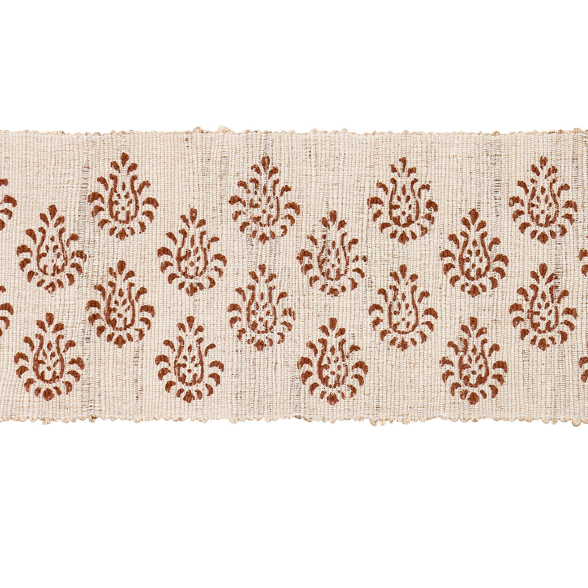 Purchase 82131 | Leila Hand Block Matka Tape, Sienna - Schumacher Trim