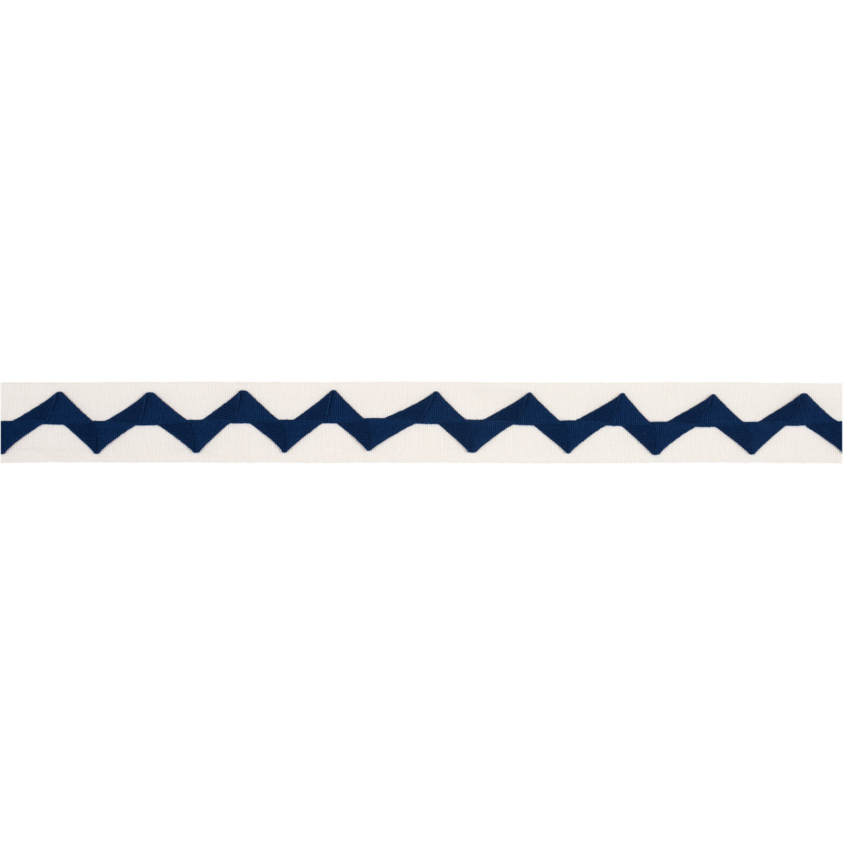 Purchase 82241 | Lazare Appliqué Tape, Navy On Ivory - Schumacher Trim