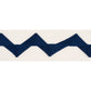 Purchase 82241 | Lazare Appliqué Tape, Navy On Ivory - Schumacher Trim