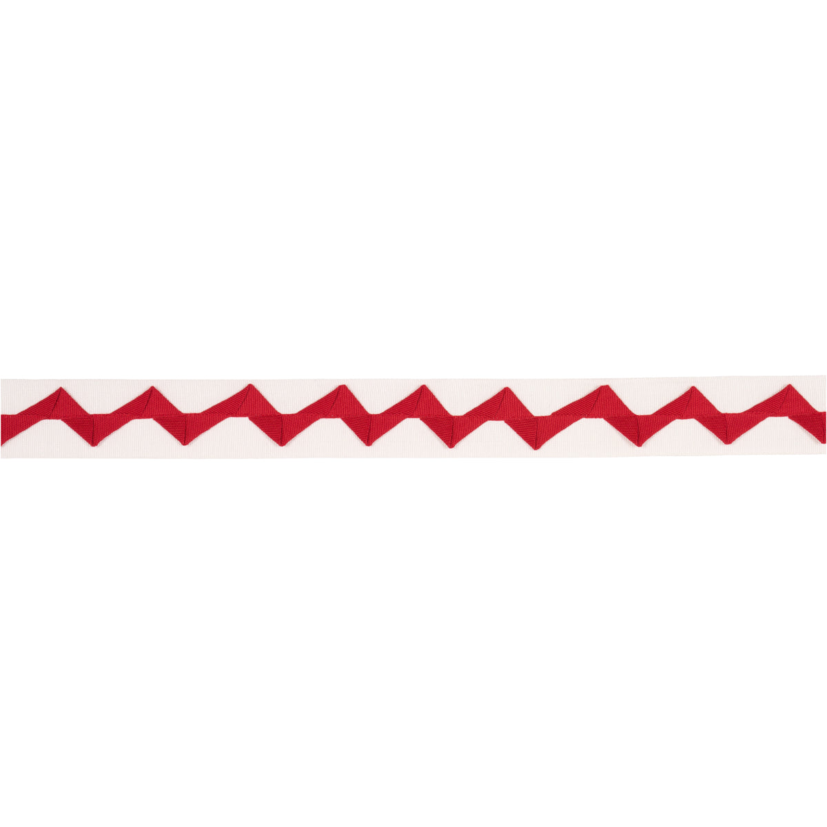 Purchase 82244 | Lazare Appliqué Tape, Red On Ivory - Schumacher Trim