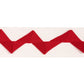 Purchase 82244 | Lazare Appliqué Tape, Red On Ivory - Schumacher Trim