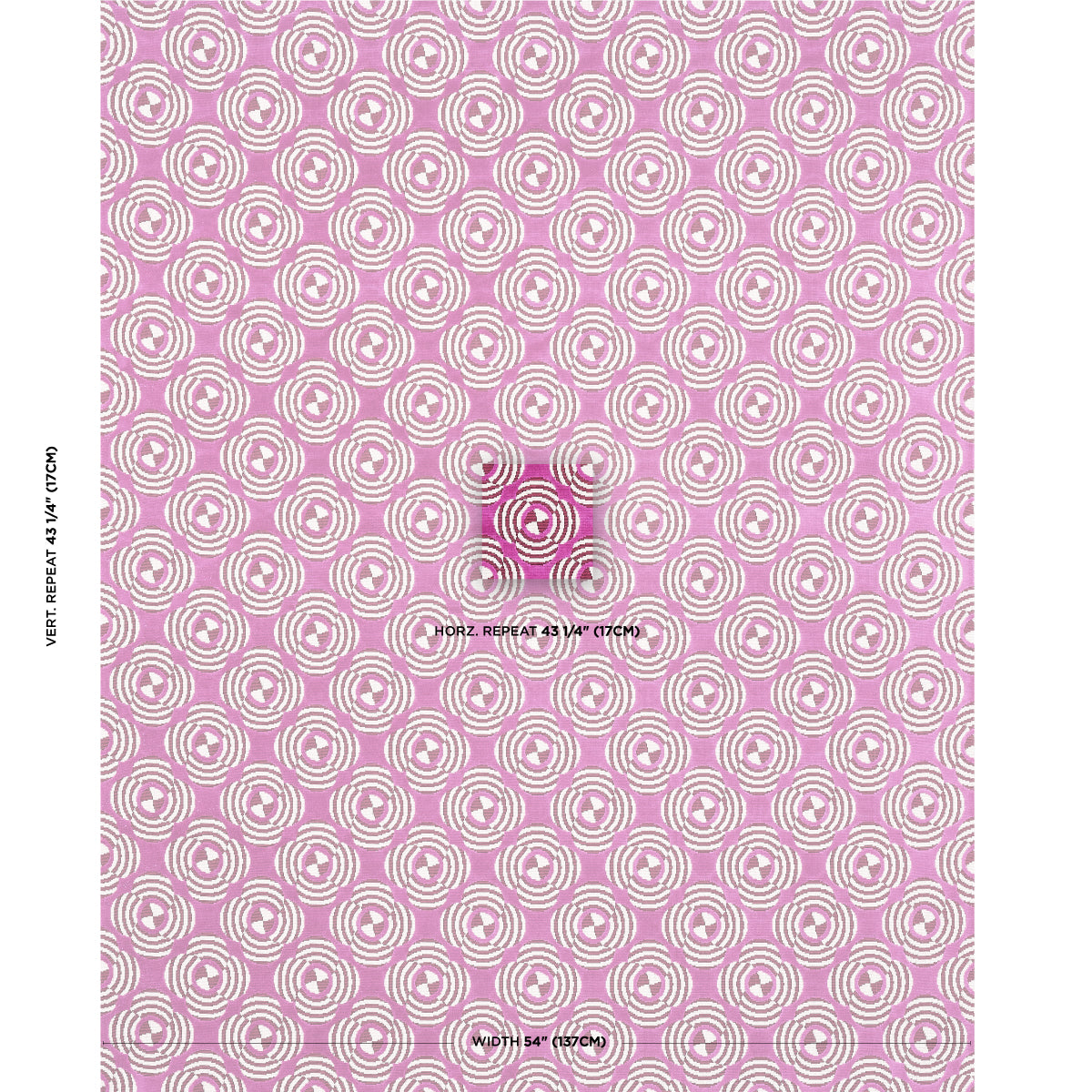 82262 | Le Moderne Cut Velvet, Magenta - Schumacher Fabric
