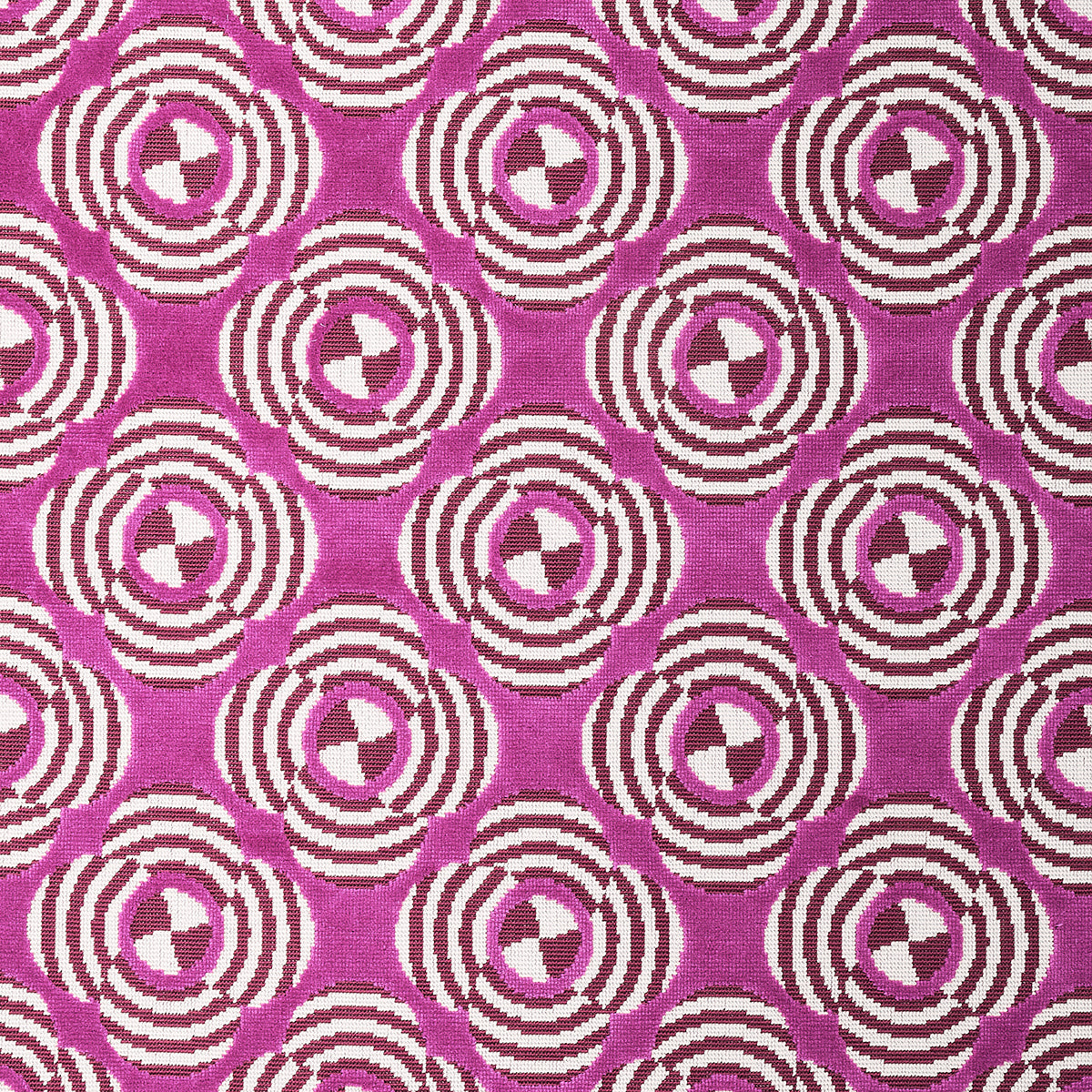 Purchase 82262 Le Moderne Cut Velvet, Magenta by Schumacher Fabric